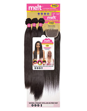 Load image into Gallery viewer, JANET COLLECTION  NATURAL BODY  3PCS  12" 14" 16"  COLOR OET1B/BURG
